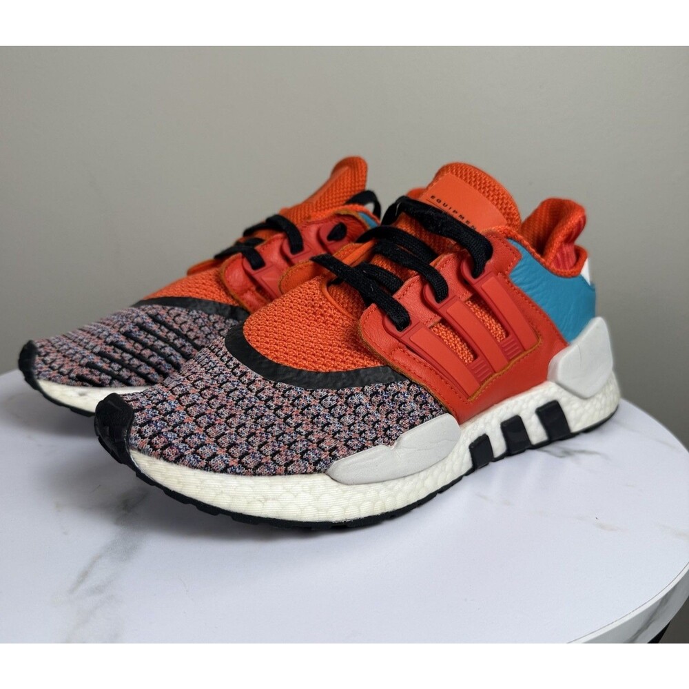 Adidas EQT Support 91/18 Shoes Mens Sz 8 Orange Green Lace Up Trainers Sneakers
